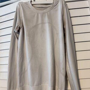 lululemon athletica Cream Long Sleeve Top
